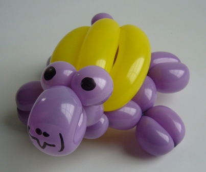 Ballonfigur Schidkröte 1 Ballonfigur kleine Schildkroete