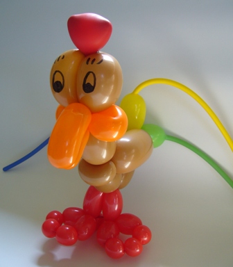 Luftballontiere Soest mit tollen Luftballonkünstlern für Ihre Veranstaltung - Ballontier Huhn