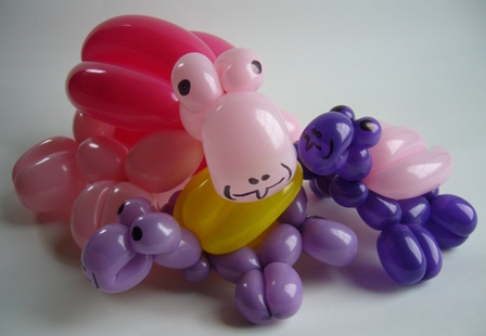 Ballonmodellierer mit erstklassigen Luftballonfiguren - Das sind Cordula und Rüdiger Paulsen.Ballonfiguren Schildkröten