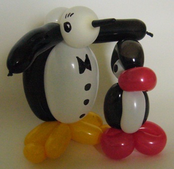 Ballonfiguren Pinguine
